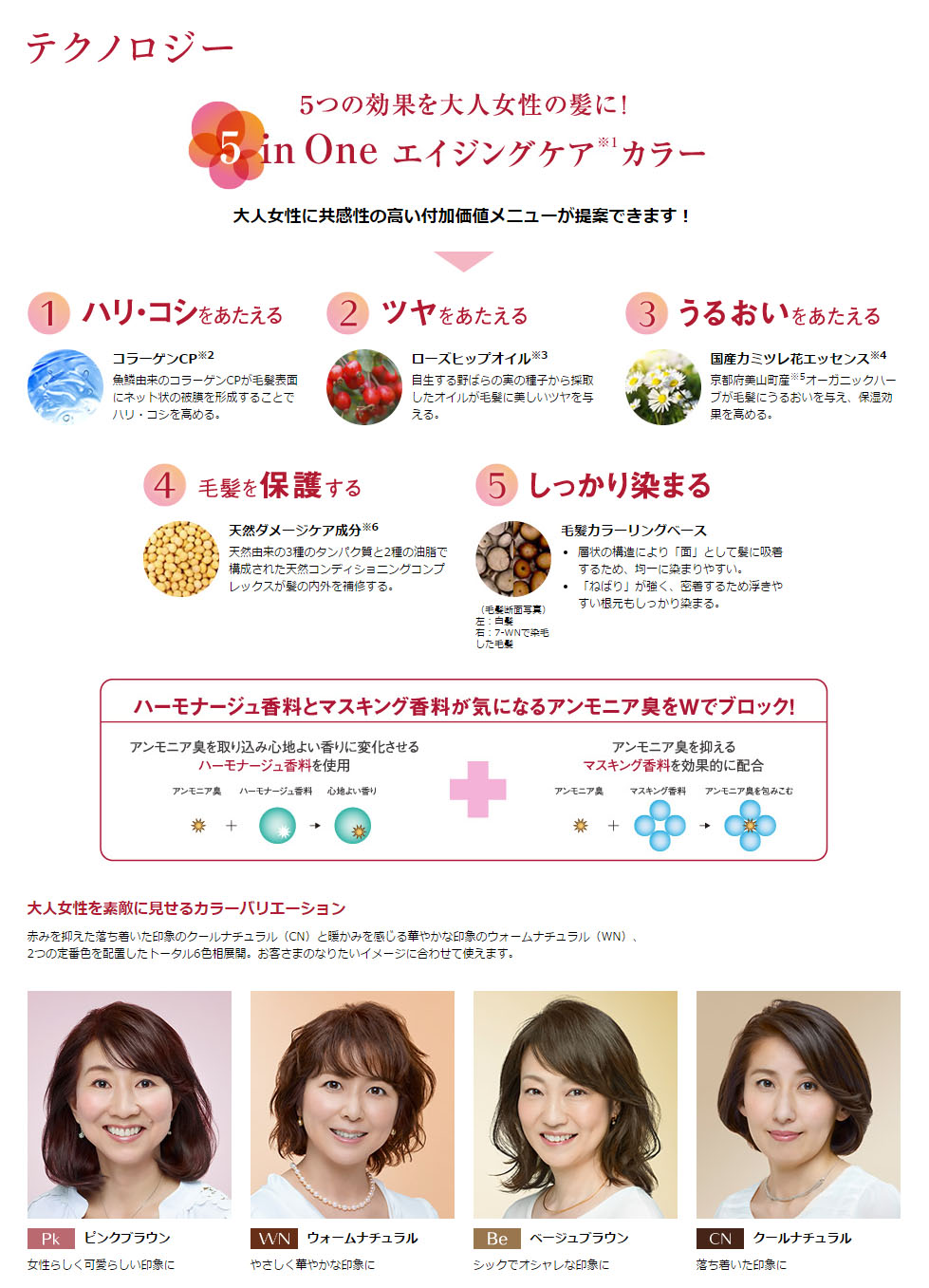 ディアニスト エクラ 白髪染め カラーチャート【資生堂】