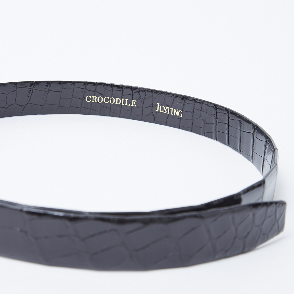 楽天市場】日本製 クロコダイル本無双仕立てベルト3.5cm幅 ジャ