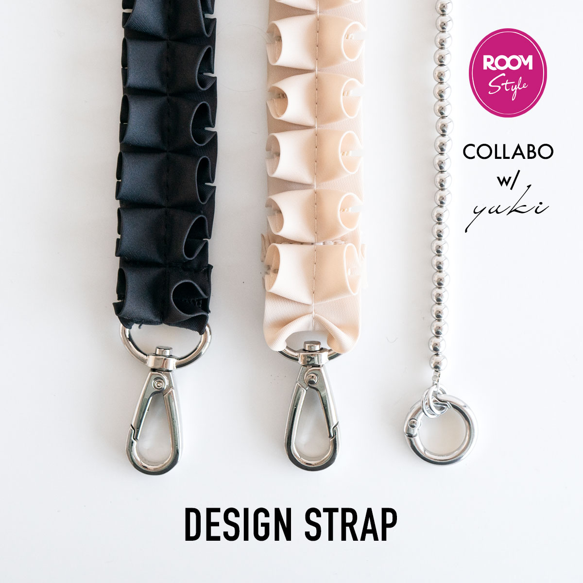 楽天市場】【yuki(ドキ子さん)ROOMコラボ】 スマホストラップ フリル