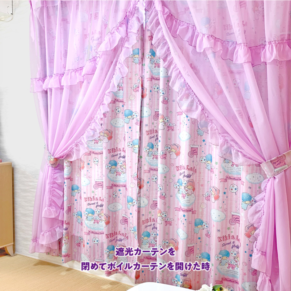 楽天市場】100×178cm 4枚組 サンリオ キキララ コットンキャンディ 3級