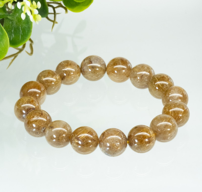 楽天市場】【現品限り】【細針 満針】ゴールドルチル 金ルチル 12.4mm