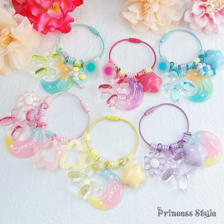 楽天市場】ワイヤーリング カラフル12色 24個セット 【 カラー