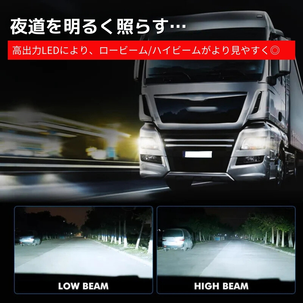楽天市場】24V対応 トラック用 LEDヘッドライト HINO（日野） デュトロ