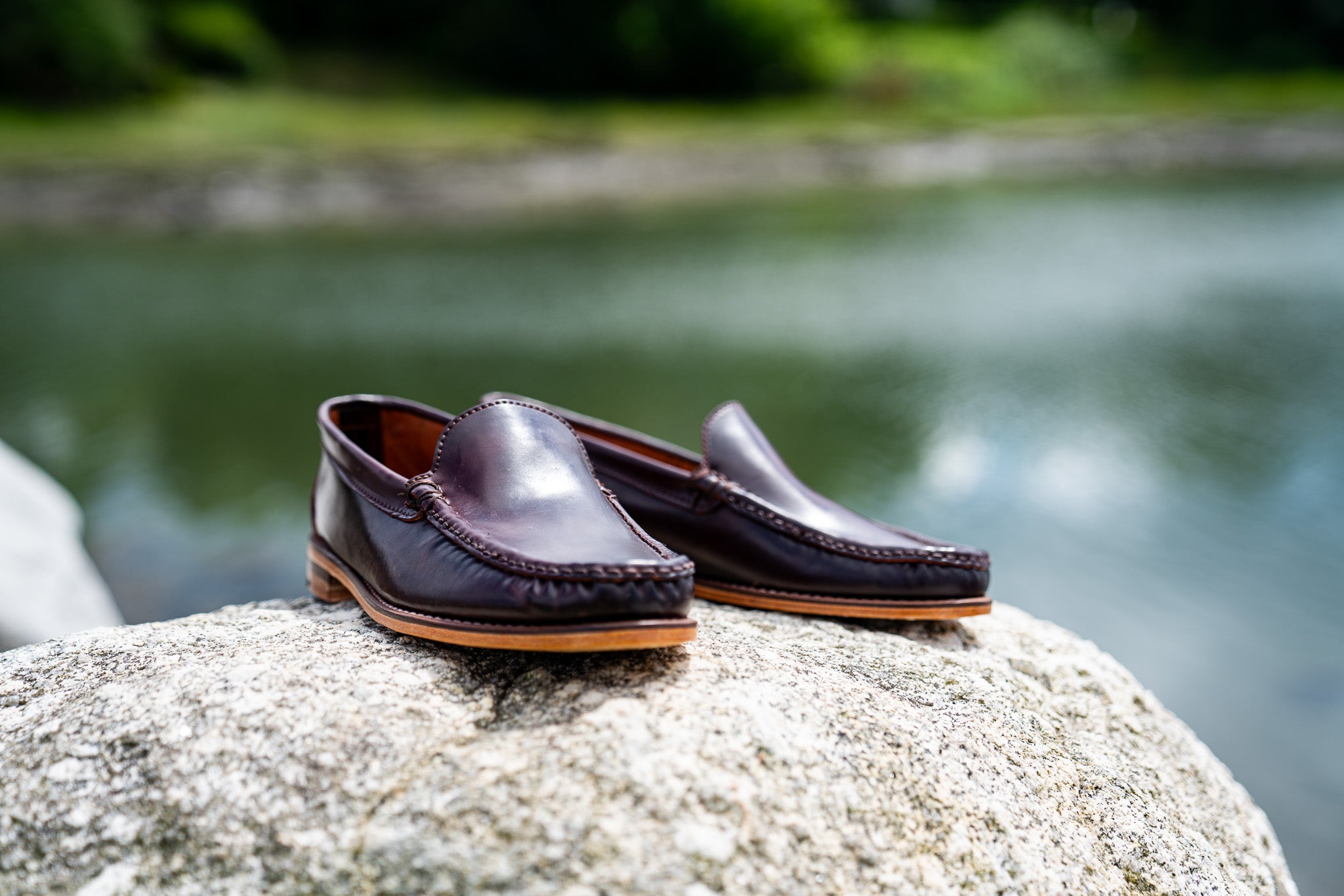 Blue Isle Venetian - Color 8 Shell Cordovan | Rancourt & Co