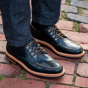 Norway Split Toe - Black Milled Shell Cordovan | Rancourt & Co