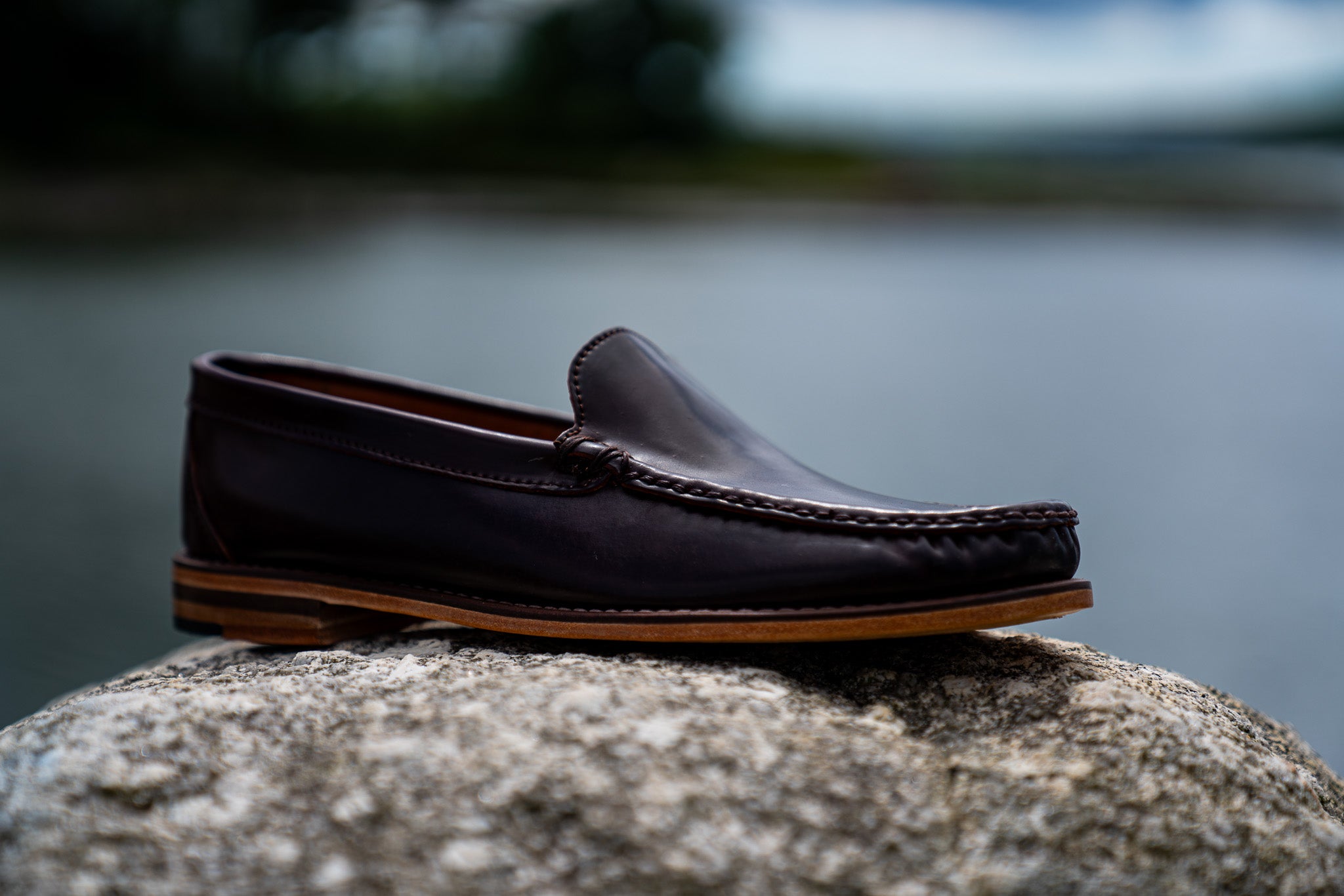 Blue Isle Venetian - Color 8 Shell Cordovan | Rancourt & Co