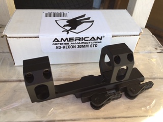 スコープマウントリングスローレバータイプ(AMERICAN DEFENSE MFG,LLC