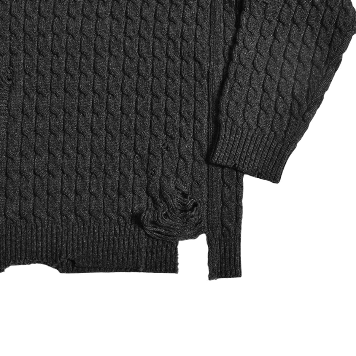 UNDERCOVER]ダメージケーブルニット/CHARCOAL(UP2D4901) – R&Co.