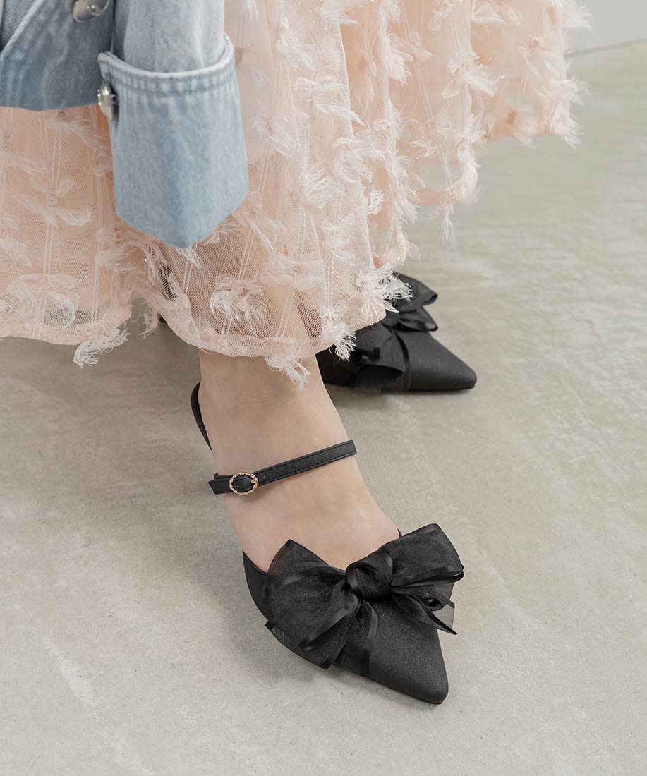 2WAY シアーリボンミュールパンプスRANDA公式サイト