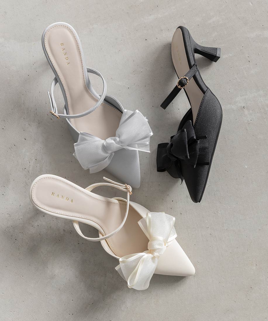 2WAY シアーリボンミュールパンプスRANDA公式サイト