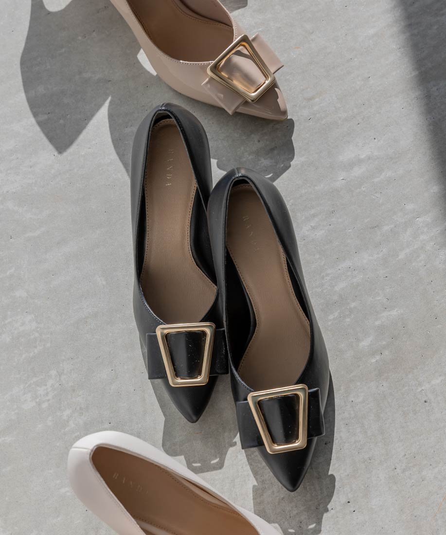 スクエアゴールドパーツパンプスRANDA公式サイト