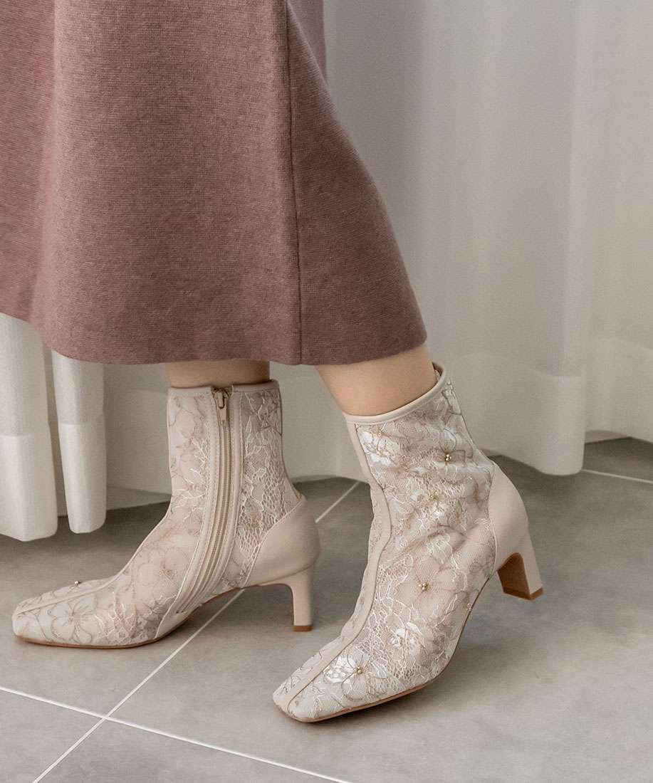 SALE】フラワー刺繍ショートブーツRANDA公式サイト