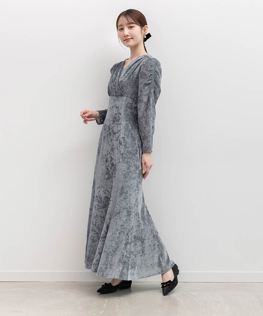 SALE】フロッキーチュールカシュクールワンピースRANDA公式サイト