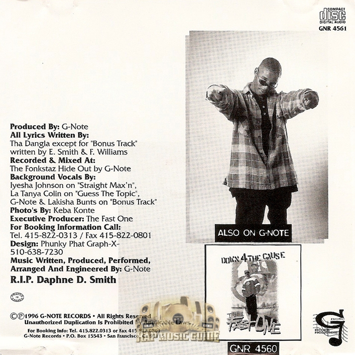 Tha Dangla - Straight Max'n: Single. CD | Rap Music Guide