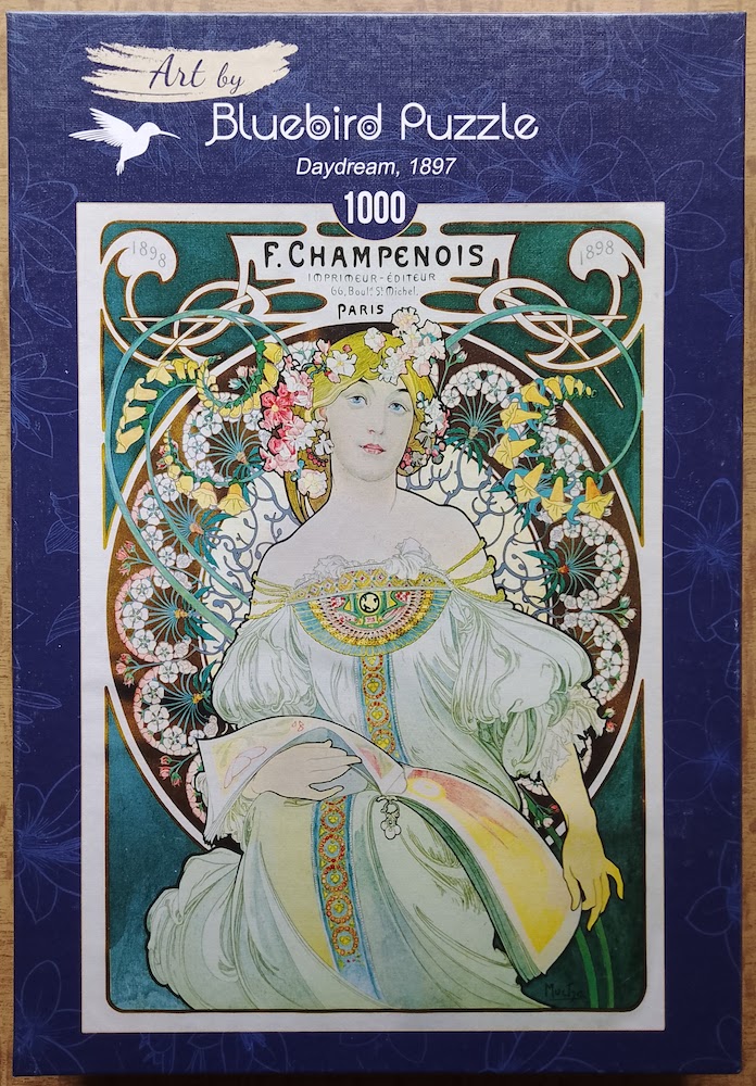 1000, Bluebird, Daydream, Alphonse Mucha - Rare Puzzles