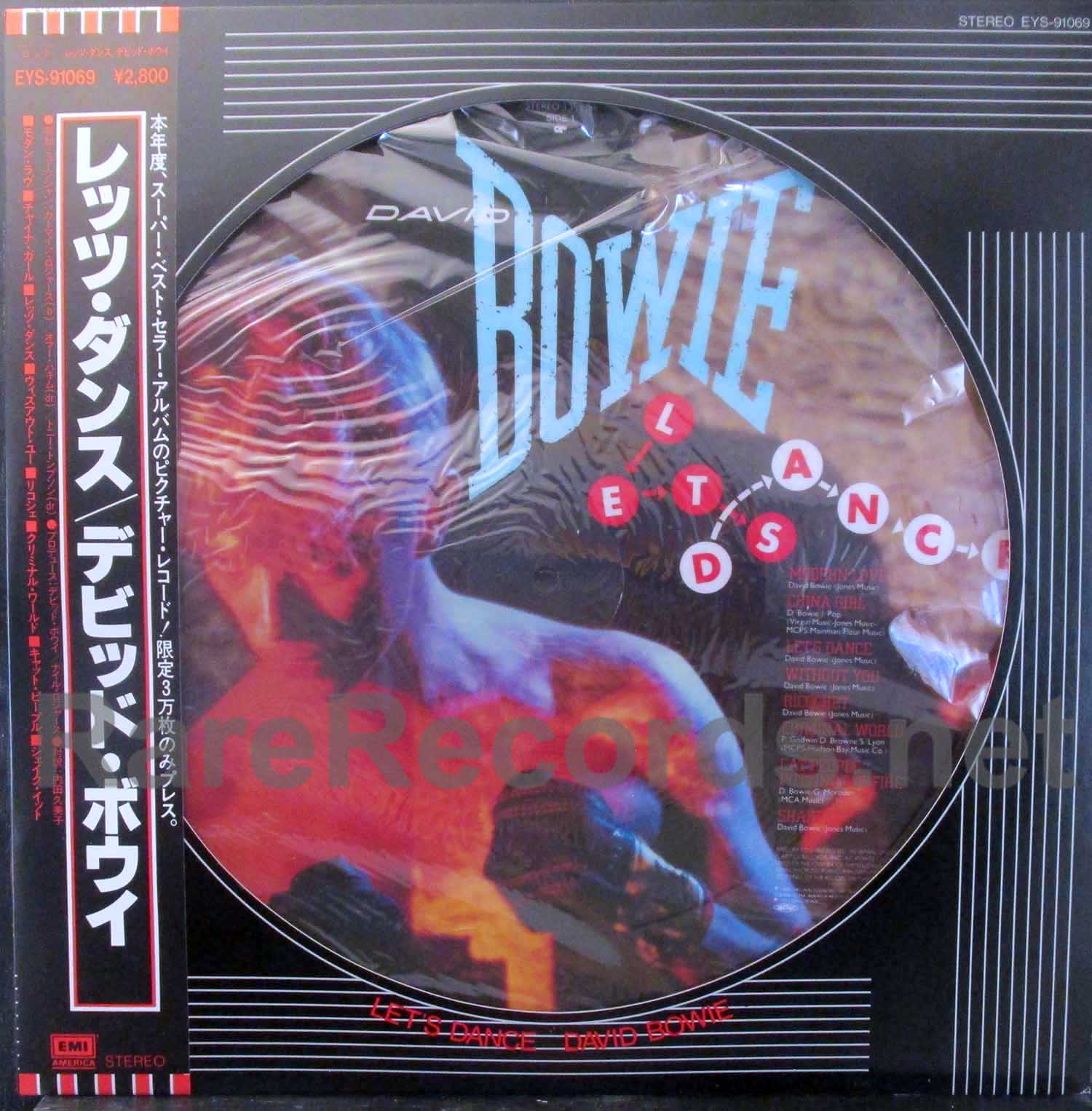 David Bowie – Let's Dance Japan picture disc LP with obi