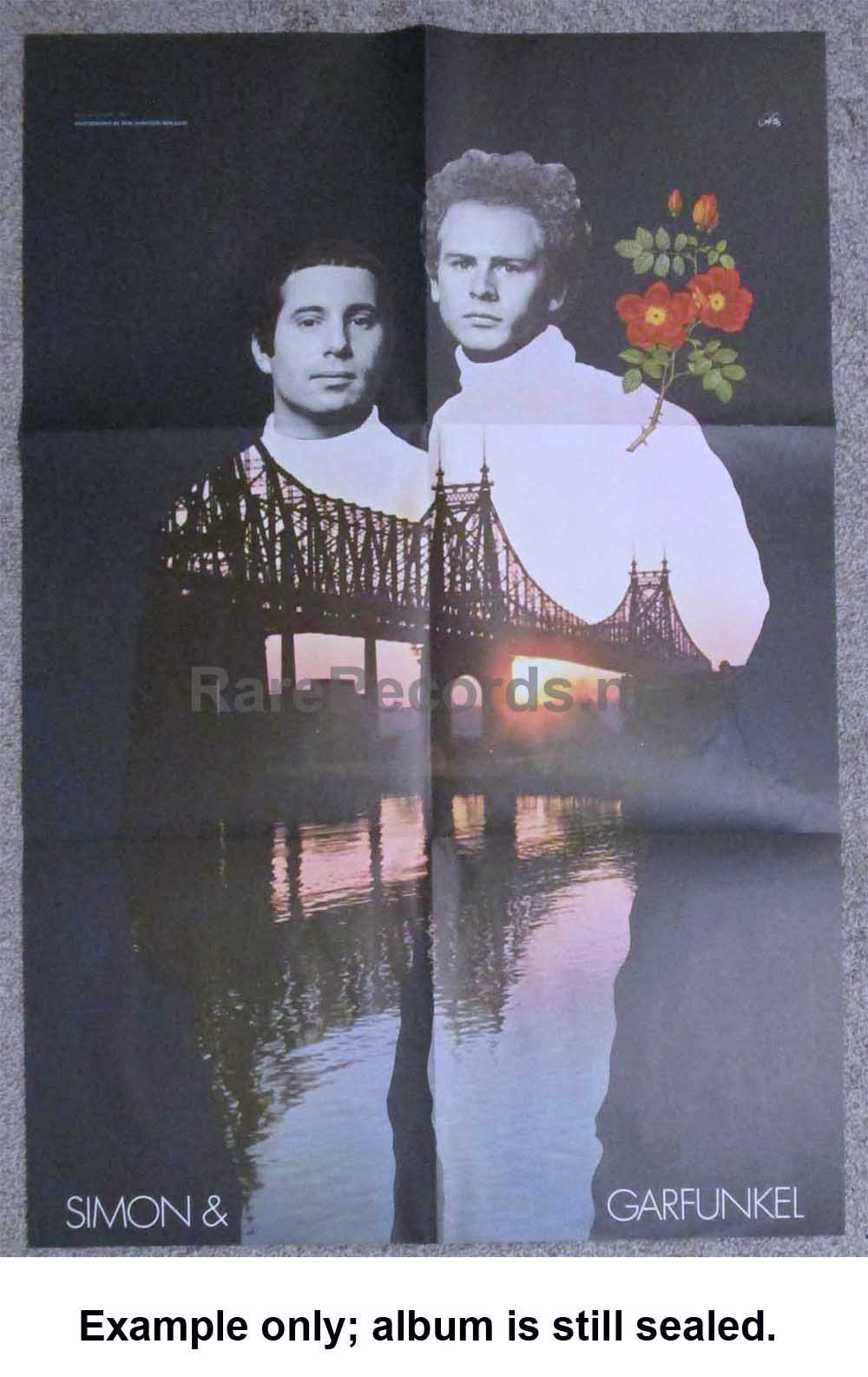 Simon and Garfunkel – Bookends sealed 1968 U.S. stereo LP with poster