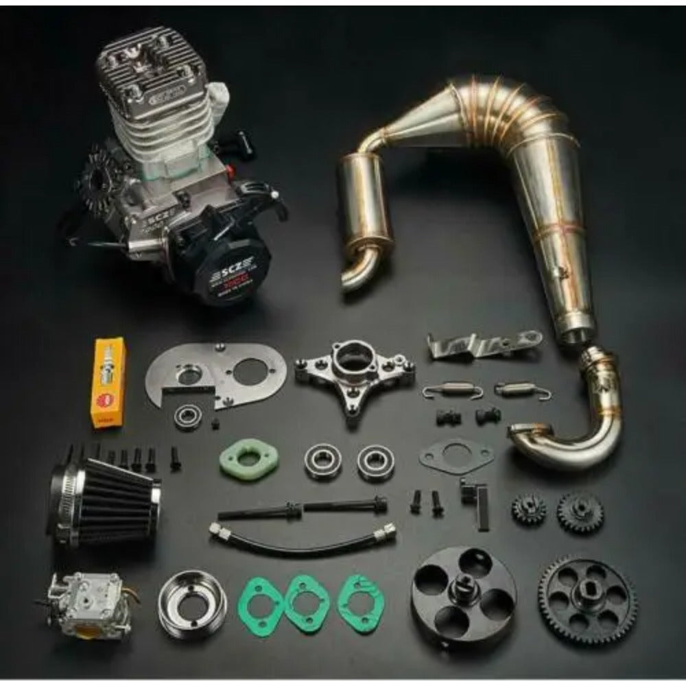 SCZ 70CC Gasoline ENGINE with Powerful Pipe WJ71 for 1/5 HPI KM