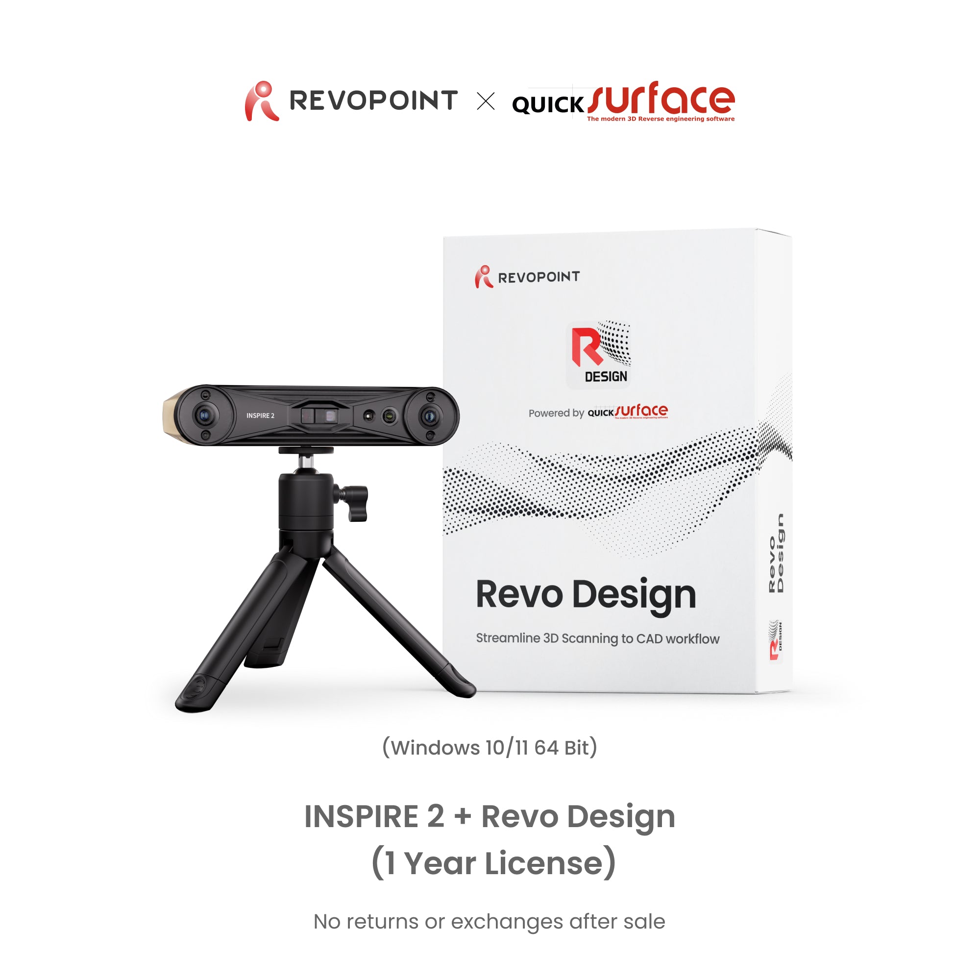 Revopoint INSPIRE 2 Portable Infrared Laser & Structured Light