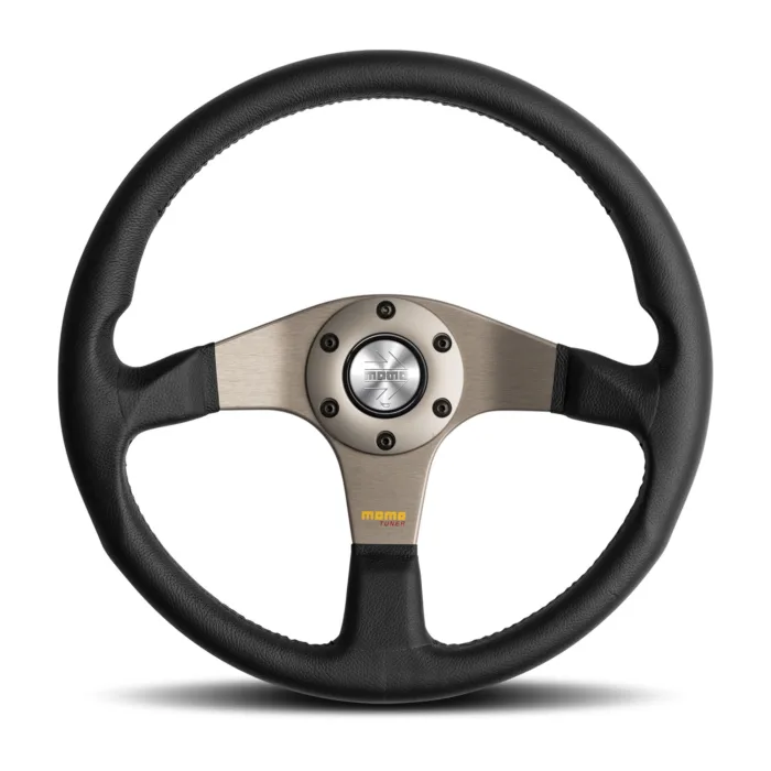 MOMO Tuner Silver 350mm Steering Wheel - Revspeed Automotive