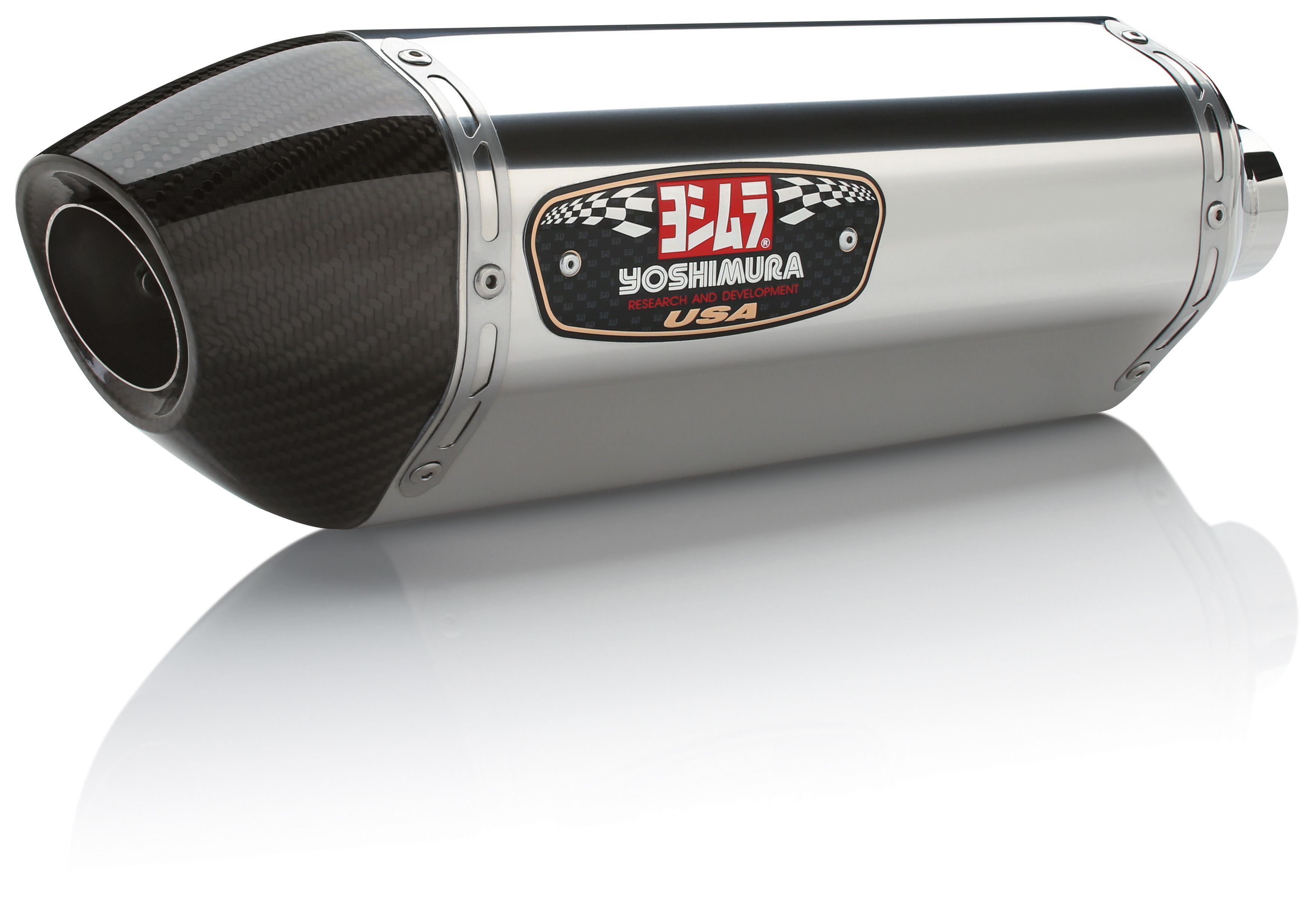 Yoshimura R77 Race Slip-On Exhaust Kawasaki ZX14R 2012-2025 - RevZilla