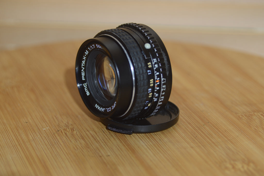 Beautiful Asahi Pentax-M SMC 50mm f1.7 PK lens. – Rewind Cameras
