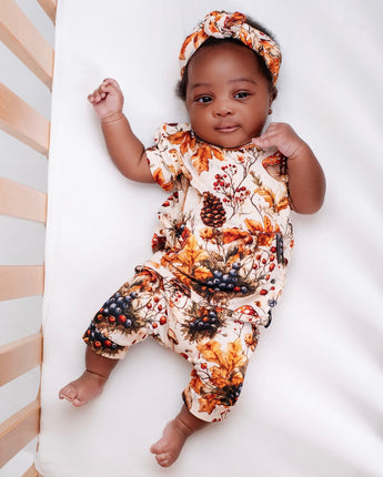 Front Opening Ready Set Romper® Shortie in Mushrooms – Ready Set