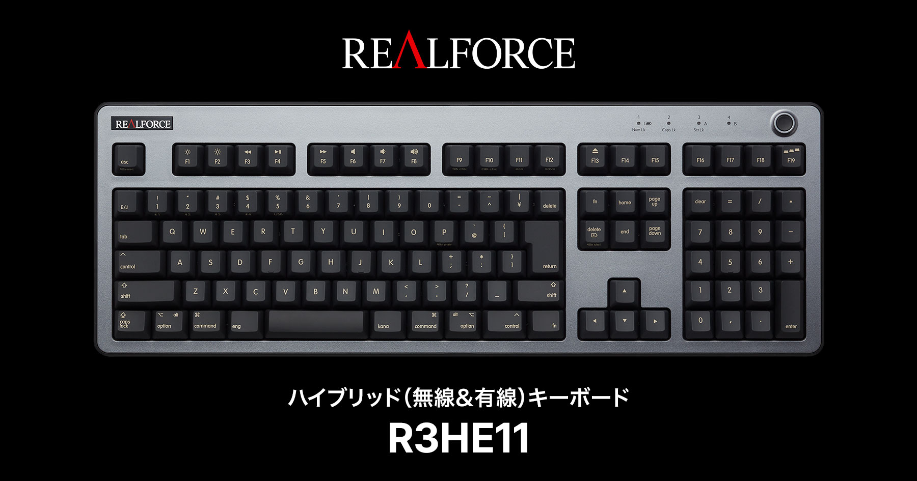 製品 : REALFORCE R3 キーボード Mac 配列 / R3HE11 | REALFORCE