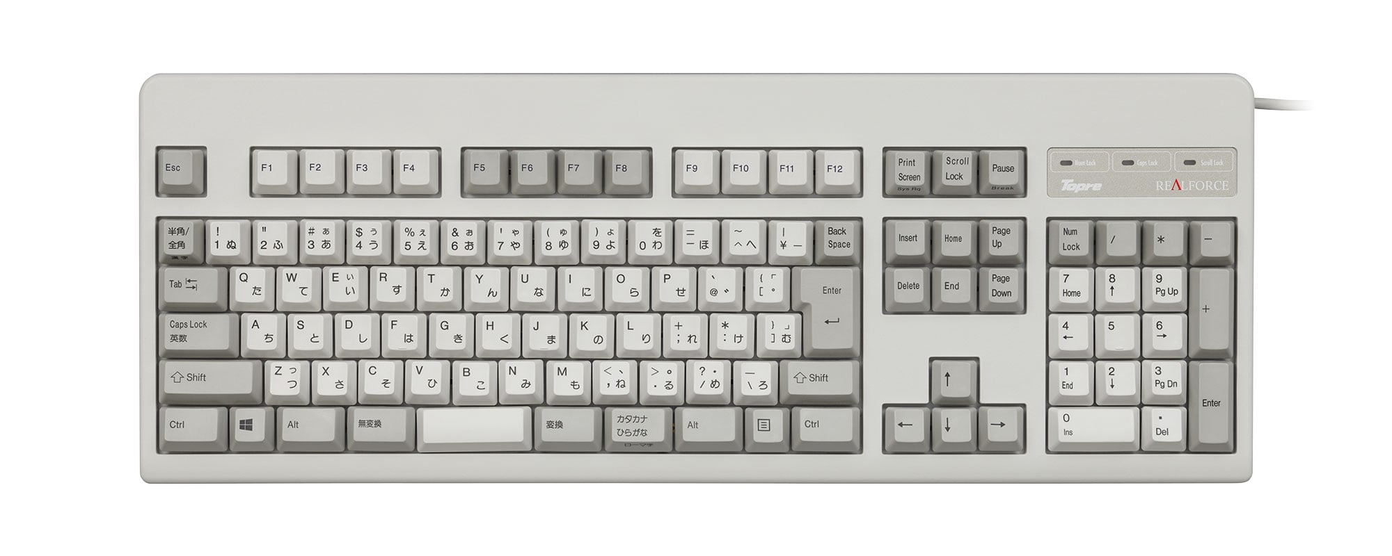 製品 : REALFORCE 108UH | REALFORCE | 日本製プレミアムキーボードの