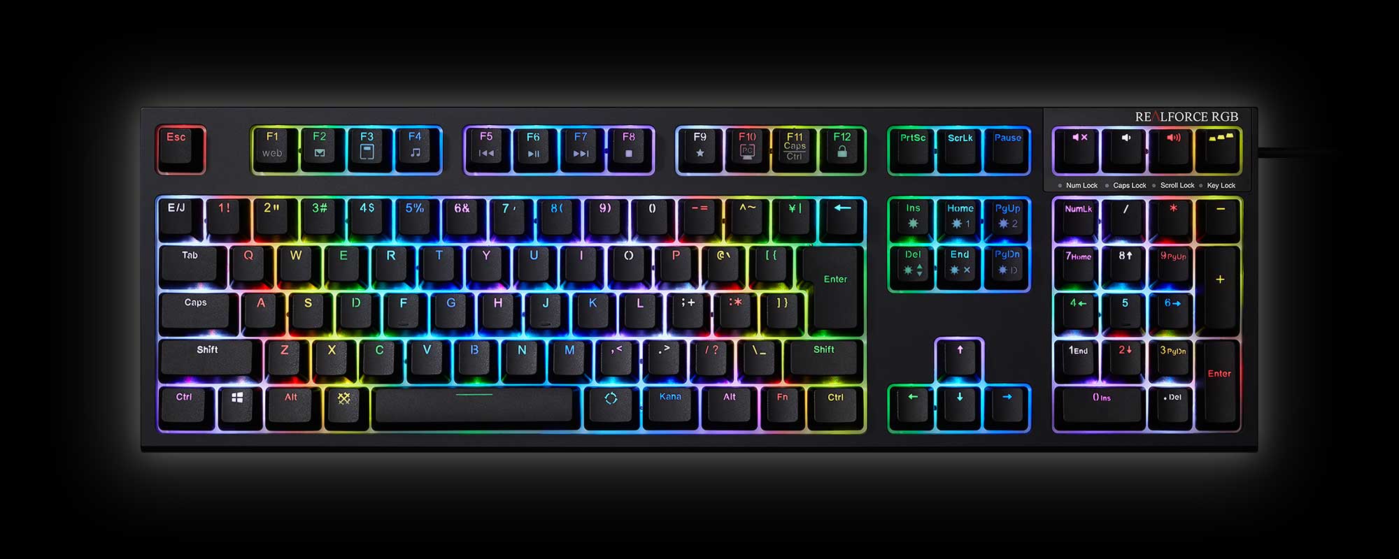 製品 : REALFORCE RGB（日本語配列モデル） | REALFORCE | 日本製