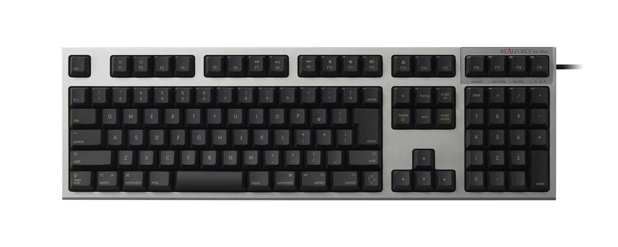 製品 : REALFORCE for Mac / R2-JPVM-BK | REALFORCE | 日本製