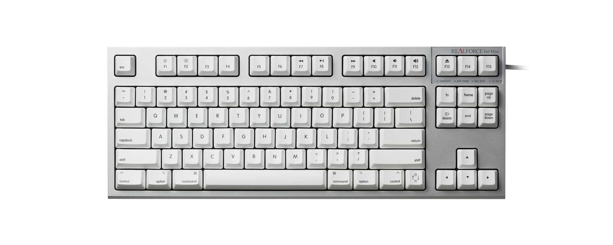 製品 : REALFORCE TKL for Mac / R2TL-USVM-WH | REALFORCE | 日本製