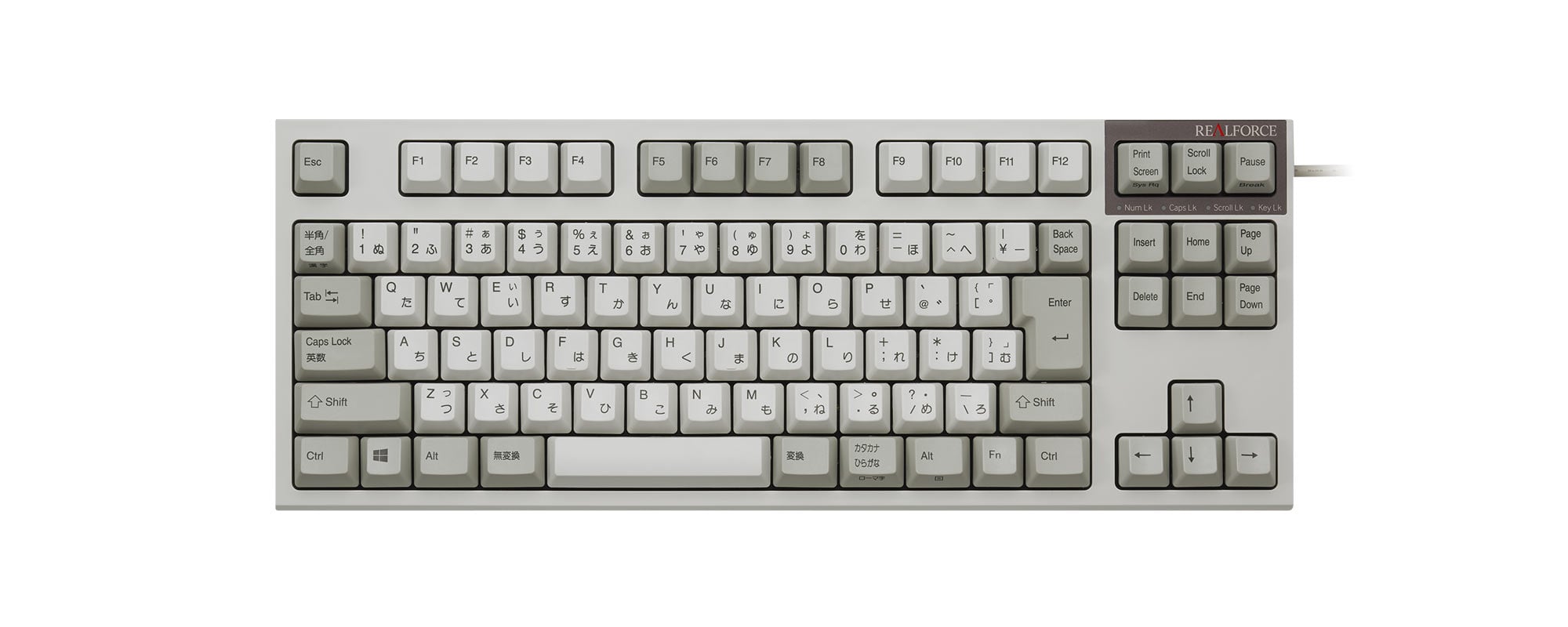 製品 : REALFORCE TKL S / R2TLS-JPV-IV | REALFORCE | 日本製