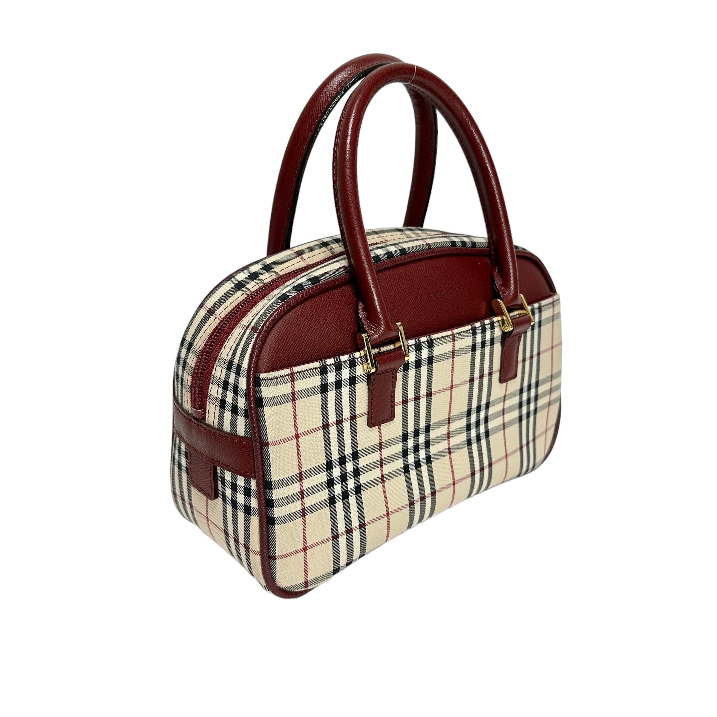 Burberry バーバリー ノバチェック ミニボストンバッグ