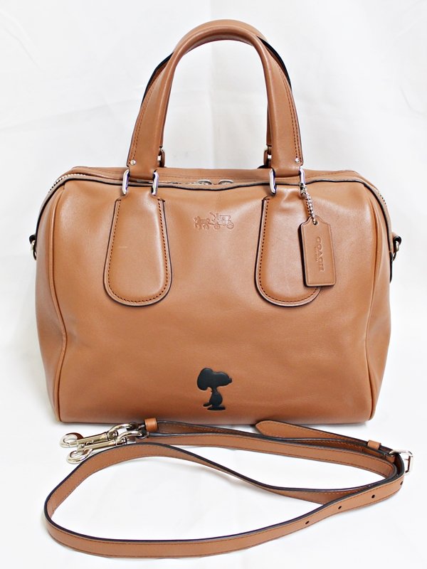 COACHスヌーピーコラボ レザー 2way バッグ - リサイクル＆買取専門の