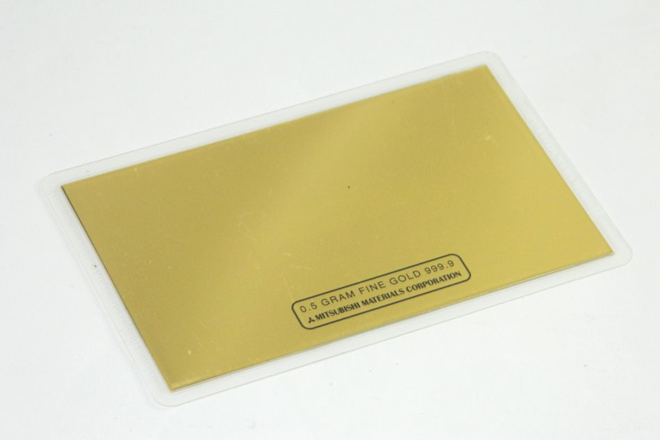 半田店 貴金属 純金 0.5 GRAM FINE GOLD ファインゴールド 公式国際