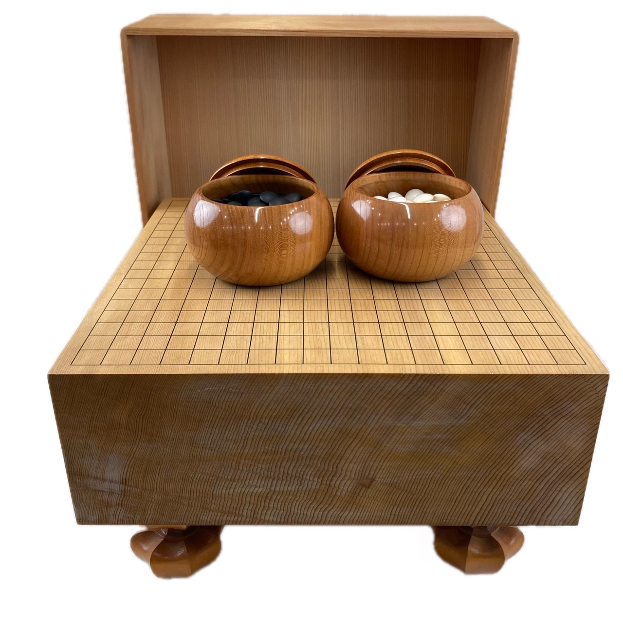 S28 最高級「碁石」蛤 那智黒石 縞黒檀箱 桐箱付 厚み11㎜ S28 最高級