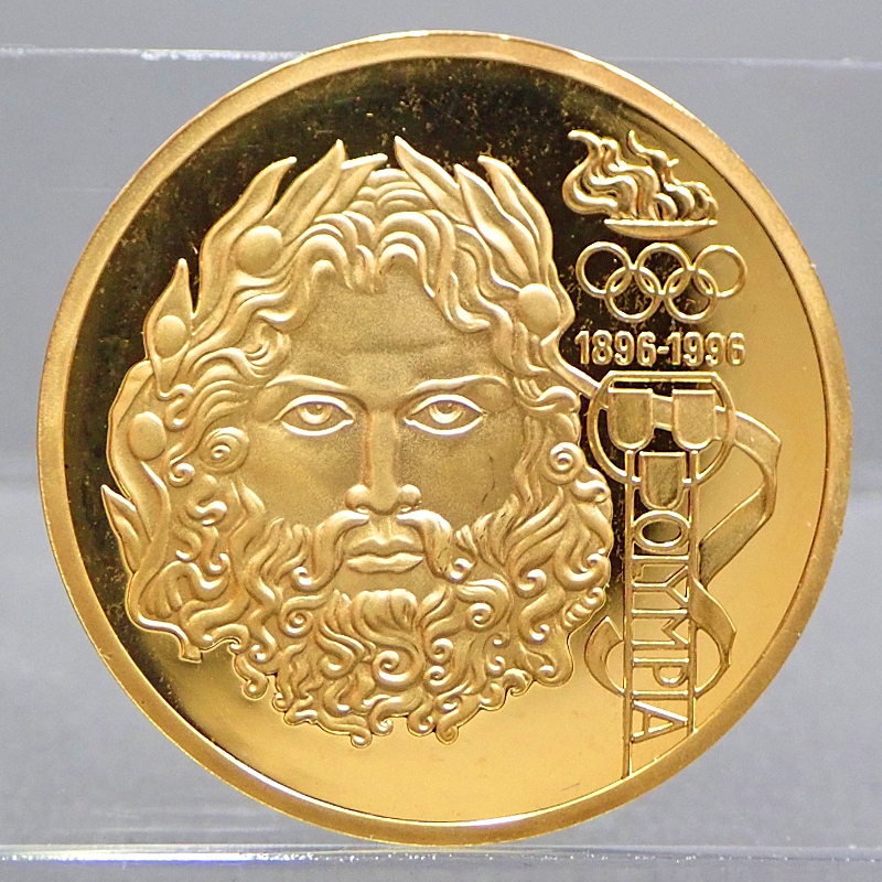 K22 オリンピック100周年記念 1000シリング金貨 17.0g - リサイクル