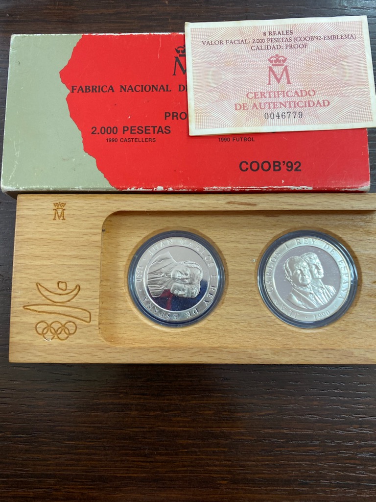 バルセロナオリンピック 1992年 記念メダル 2000ペセタ 2枚 コイン