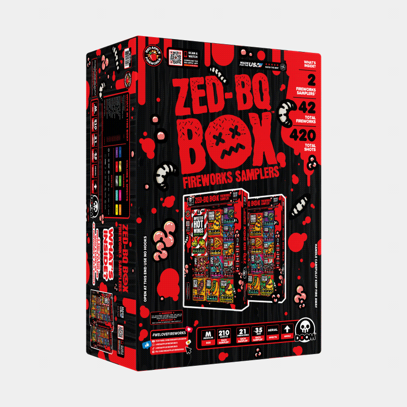 Buy Zed-BQ™ BOX Fireworks Sampler® Fireworks Online