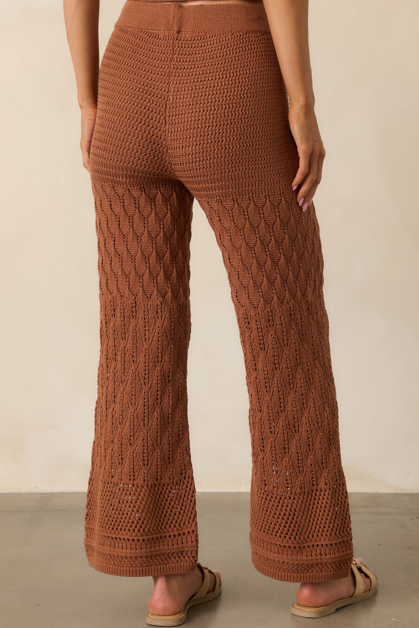 Z Supply Adia Crochet Pants In Brown | Red Dress