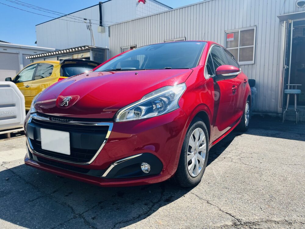 プジョー208は車検と合わせてステージ1メンテナンス施工しました
