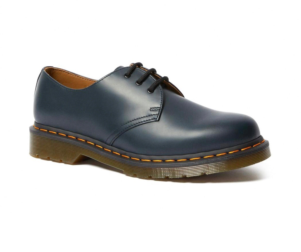 Dr. Martens 1461 Navy Blue Smooth 3 Eyelet Shoe – Redpath Shoes