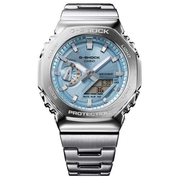 Casio G-Shock G-Steel GM2110D Analog-Digital Sky Blue Dial