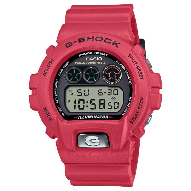 Casio G-Shock 6900 Series Digital 30 Anniversary Red Resin Strap