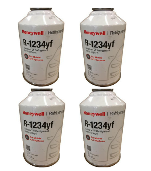 Honeywell R-1234yf, Four 8 ounce Cans (ONE CASE) (Brand may vary