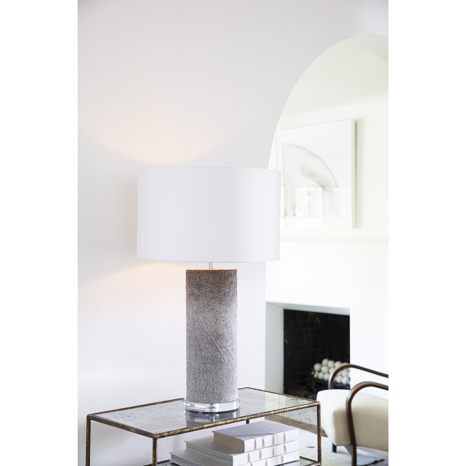 Andres Column Table Lamp (Grey) | Regina Andrew Detroit