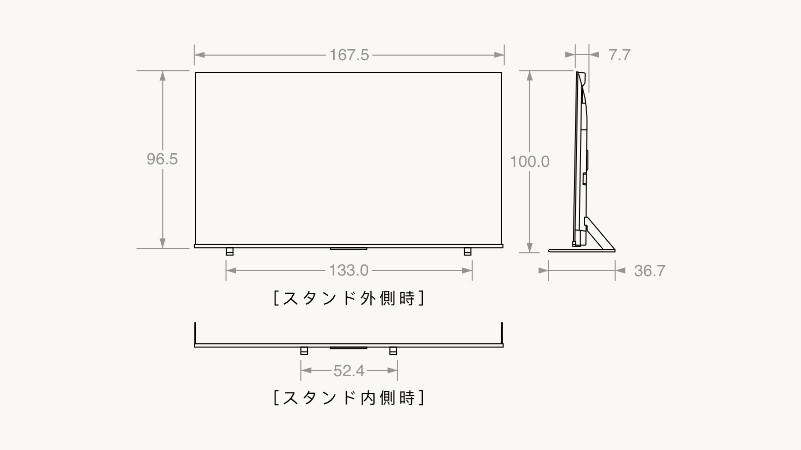 REGZA レグザ　55Z670K 基盤　55インチ　リモコン　付属品　説明書 中古】〔展示品〕 液晶テレビ REGZA(レグザ) 55Z670N ［55V型