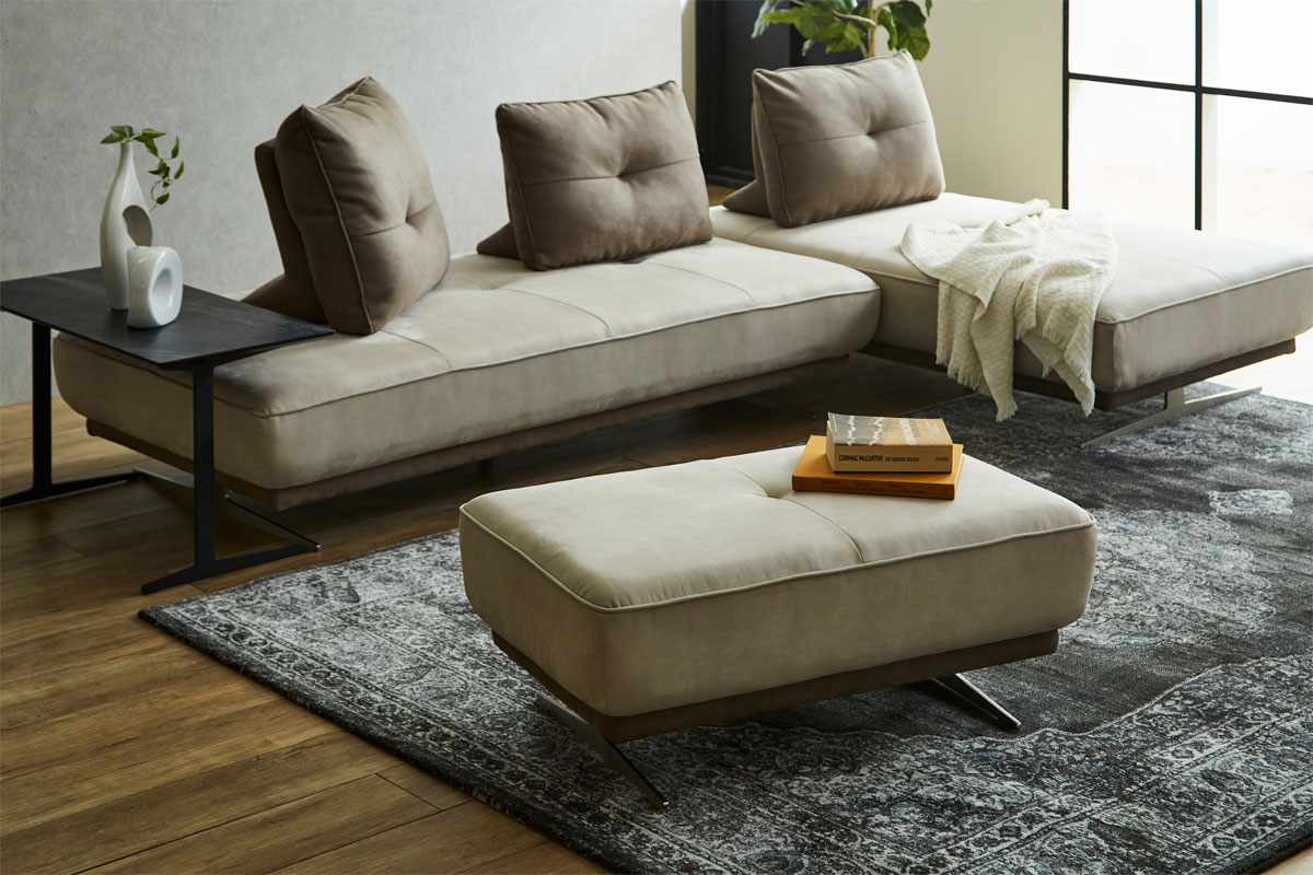 関家具 アルフレードII 背クッション ハイタイプ グレー アルフレード