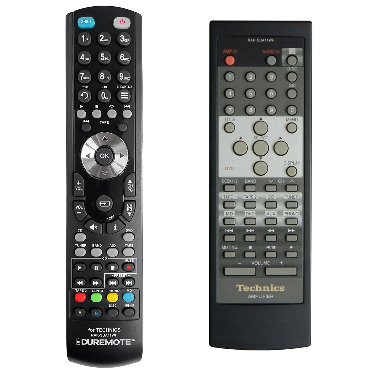 TECHNICS RAK-SUA11WH, RAK-SUA02WH - remote control duplicate
